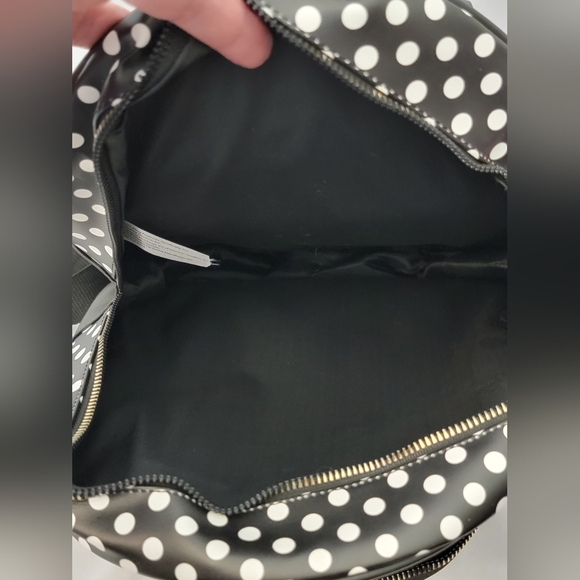 Betty Boop Black and White Polka Dot Backpack with Red Accent - Picture 7 of 8